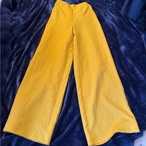 Sadie & Sage Wide Leg Pants in Mustard Yellow